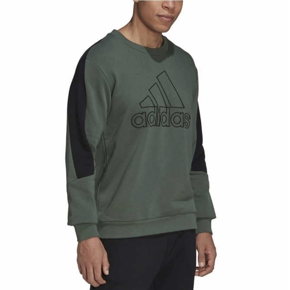 ADIDAS MEN'S CREW NECK SWEATSHIRT•SIZE LARGE - Picture 2 of 13